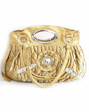 Aunly Light Brown Velvet Handbag For Women