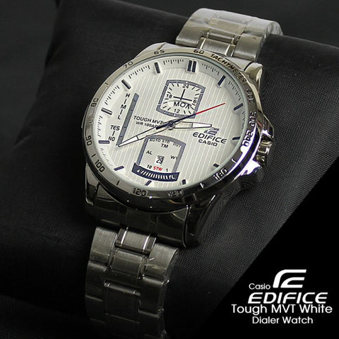 Casio Edifice Tough MVT White Dialer Watch