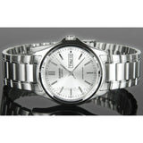 Casio Quartz Silver Dialer Chain Watch
