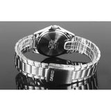 Casio Quartz Silver Dialer Chain Watch