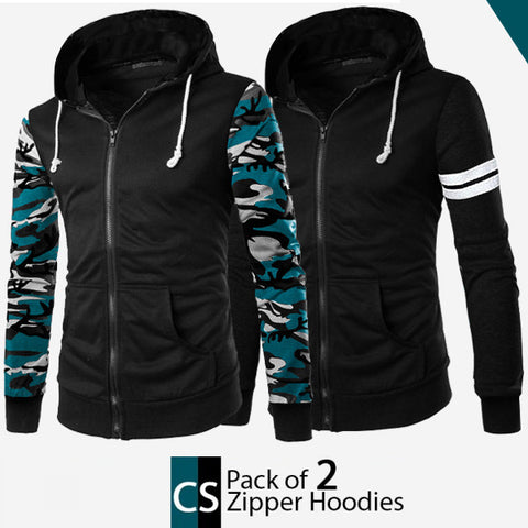 Pack of 2 CS Front Zipper Hoodies